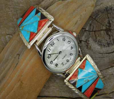 Watch-Native American Inlay - A1